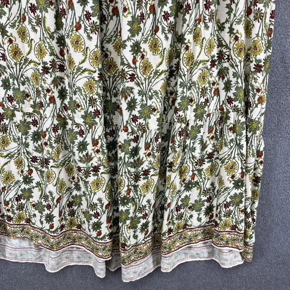 Max Studio Maxi Dress Plus 3X Sleeveless Tiered Floral Green Beach cottage $168 - Picture 12 of 13